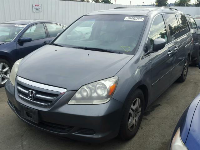 5FNRL38747B414816 - 2007 HONDA ODYSSEY EX GRAY photo 2