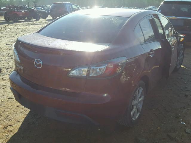 JM1BL1SG8A1232101 - 2010 MAZDA 3 I BURGUNDY photo 4