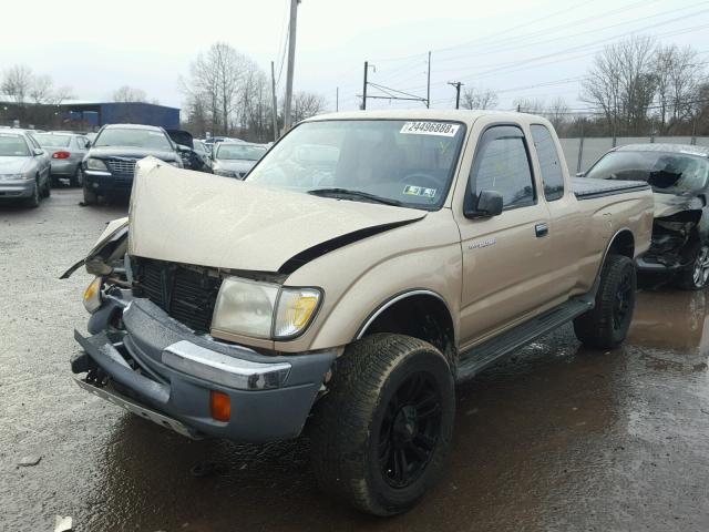 4TAWN72N2WZ105801 - 1998 TOYOTA TACOMA XTR BEIGE photo 2