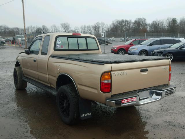 4TAWN72N2WZ105801 - 1998 TOYOTA TACOMA XTR BEIGE photo 3