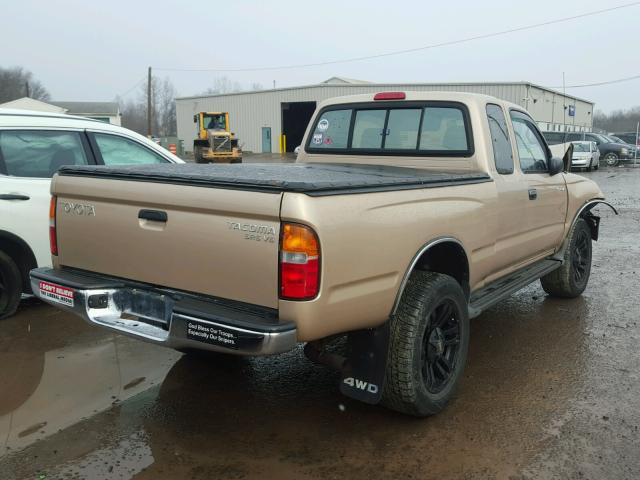 4TAWN72N2WZ105801 - 1998 TOYOTA TACOMA XTR BEIGE photo 4