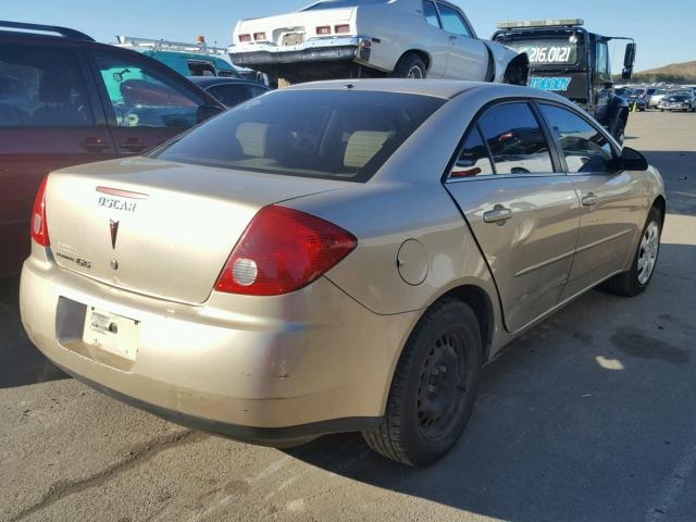 1G2ZF58B774106140 - 2007 PONTIAC G6 VALUE L GOLD photo 4