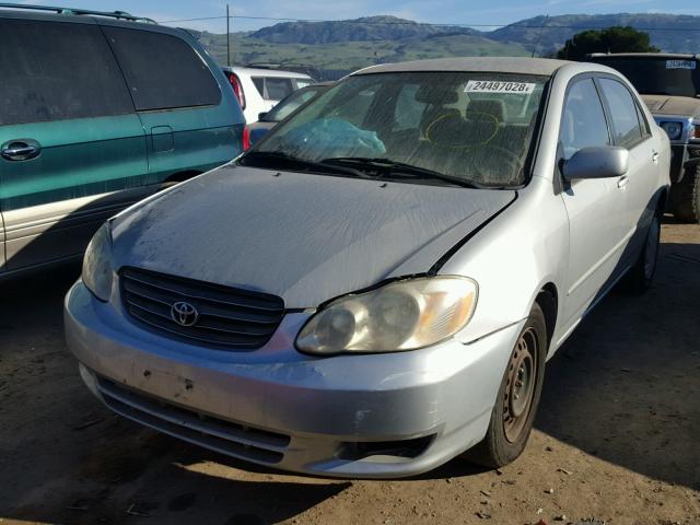 1NXBR32E73Z189103 - 2003 TOYOTA COROLLA CE SILVER photo 2