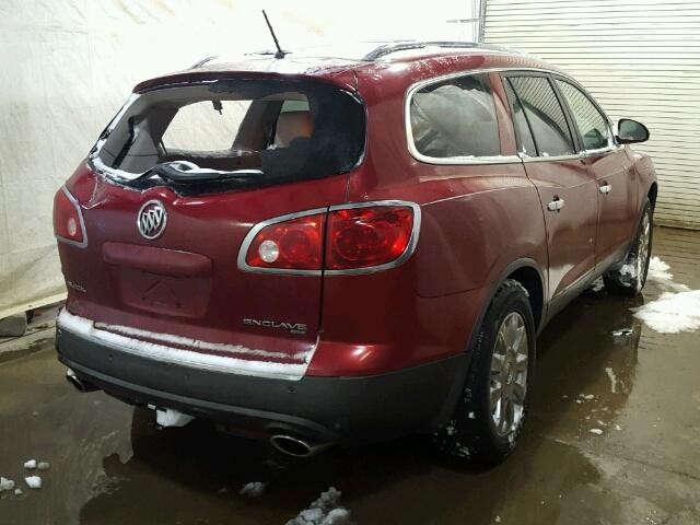 5GAKVCED3CJ157836 - 2012 BUICK ENCLAVE RED photo 4