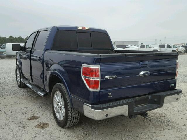 1FTFW1CV3AKA66571 - 2010 FORD F150 SUPER BLUE photo 3