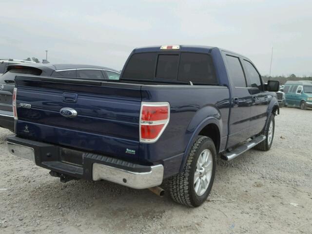 1FTFW1CV3AKA66571 - 2010 FORD F150 SUPER BLUE photo 4