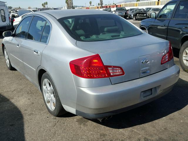 JNKCV51EX3M011038 - 2003 INFINITI G35 SILVER photo 3