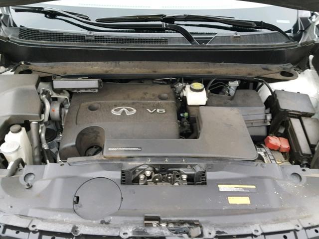 5N1AL0MM4DC301539 - 2013 INFINITI JX35 BASE WHITE photo 7