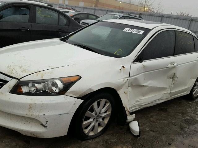 1HGCP2F72BA801696 - 2011 HONDA ACCORD EX WHITE photo 10