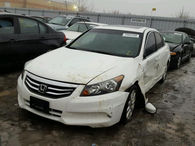 1HGCP2F72BA801696 - 2011 HONDA ACCORD EX WHITE photo 2