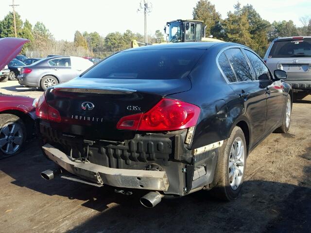 JNKBV61F47M803542 - 2007 INFINITI G35 BLACK photo 4