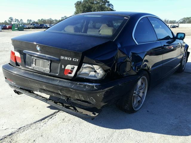 WBABN53452JU39484 - 2002 BMW 330 CI BLACK photo 4