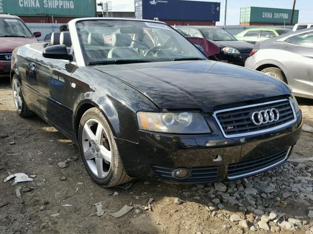 WAUAC48H53K023812 - 2003 AUDI A4 1.8 CAB BLACK photo 1