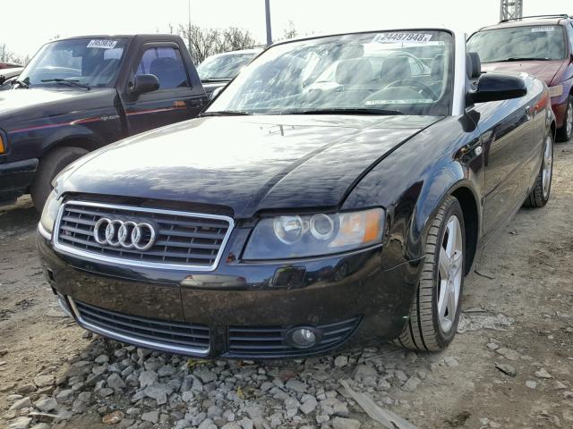 WAUAC48H53K023812 - 2003 AUDI A4 1.8 CAB BLACK photo 2