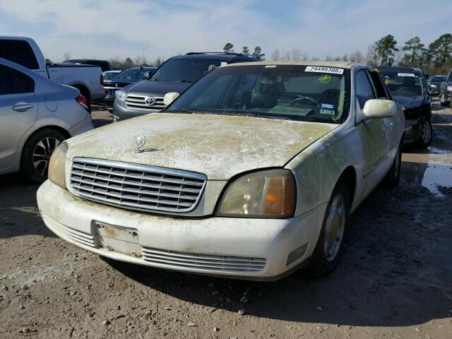 1G6KD54Y01U167465 - 2001 CADILLAC DEVILLE WHITE photo 2