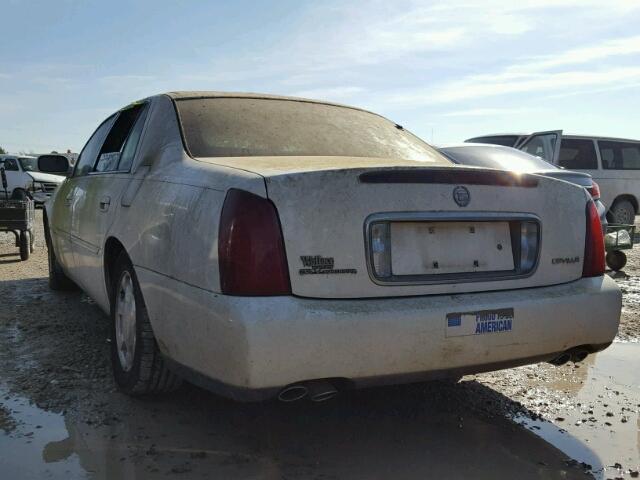 1G6KD54Y01U167465 - 2001 CADILLAC DEVILLE WHITE photo 3