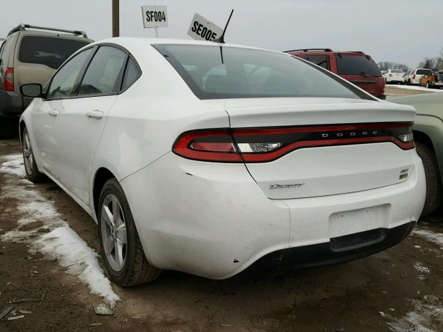 1C3CDFBA4GD584579 - 2016 DODGE DART SXT WHITE photo 3