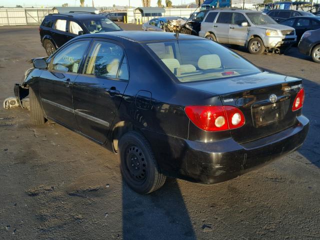 1NXBR32E85Z446384 - 2005 TOYOTA COROLLA CE BLACK photo 3