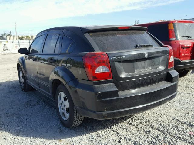 1B3HB28B88D644978 - 2008 DODGE CALIBER BLACK photo 3