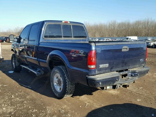 1FTSW21P86EA26890 - 2006 FORD F250 SUPER BLUE photo 3