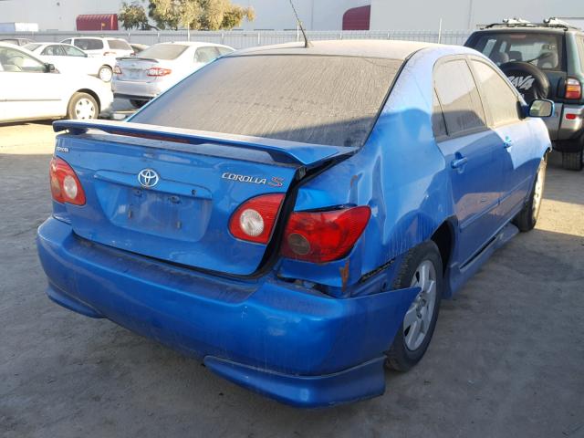 2T1BR32E18C906071 - 2008 TOYOTA COROLLA CE BLUE photo 4