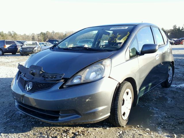 JHMGE8H37DC070854 - 2013 HONDA FIT GRAY photo 2