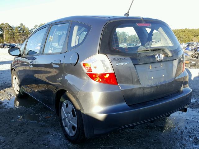 JHMGE8H37DC070854 - 2013 HONDA FIT GRAY photo 3