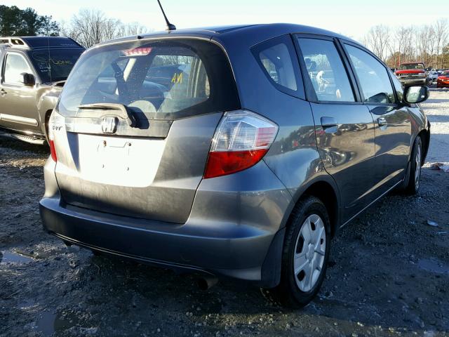 JHMGE8H37DC070854 - 2013 HONDA FIT GRAY photo 4