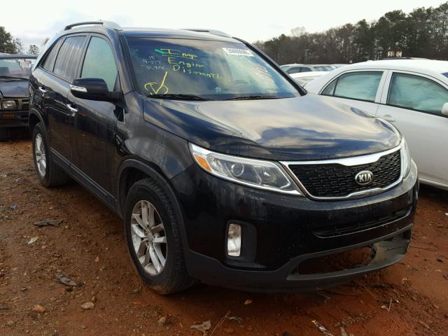 5XYKT3A68FG595204 - 2015 KIA SORENTO LX BLACK photo 1