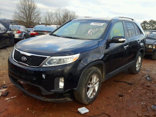 5XYKT3A68FG595204 - 2015 KIA SORENTO LX BLACK photo 2