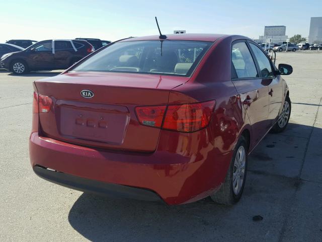 KNAFU4A2XD5726556 - 2013 KIA FORTE EX RED photo 4