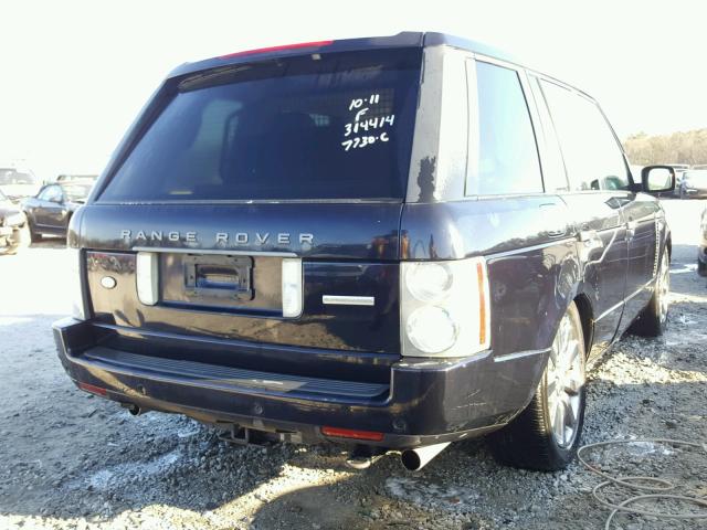 SALMF13446A212111 - 2006 LAND ROVER RANGE ROVE BLACK photo 4