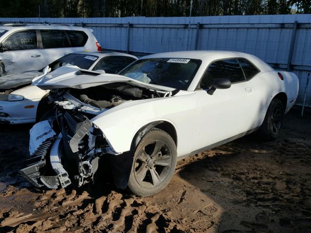 2C3CDZAG0FH868901 - 2015 DODGE CHALLENGER WHITE photo 2