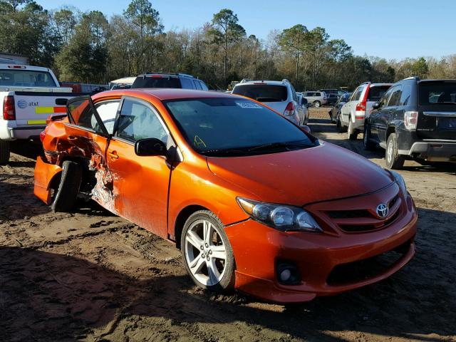 2T1BU4EE6DC093904 - 2013 TOYOTA COROLLA BA ORANGE photo 1