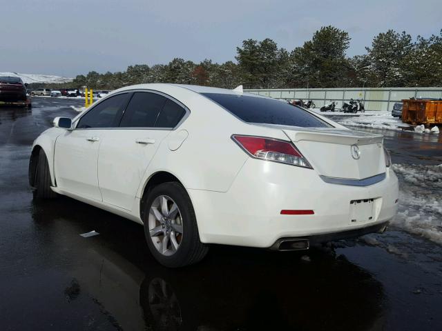 19UUA8F59EA005152 - 2014 ACURA TL TECH WHITE photo 3