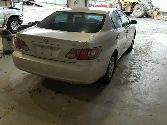 JTHBA30G845008567 - 2004 LEXUS ES 330 TAN photo 4