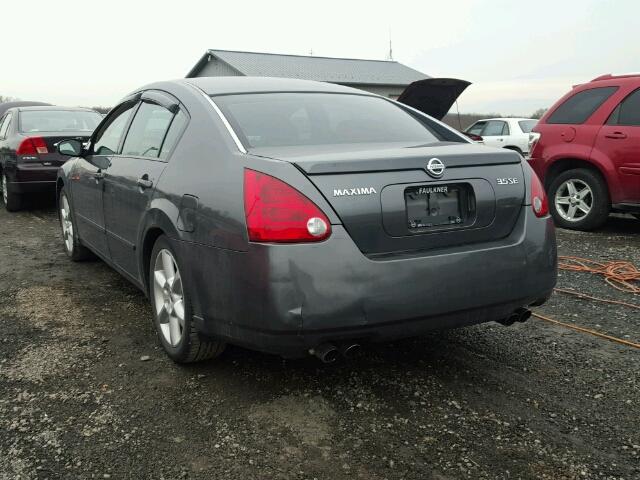 1N4BA41E04C916064 - 2004 NISSAN MAXIMA SE GRAY photo 3