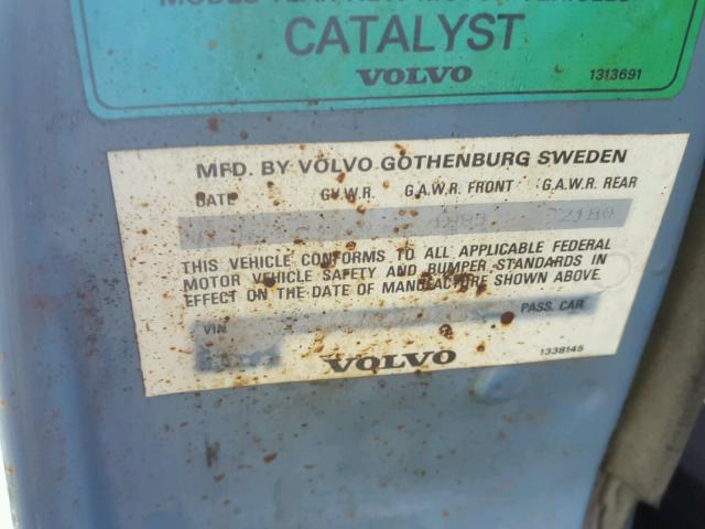 YV1AX8845E2006145 - 1984 VOLVO 240 BLUE photo 10