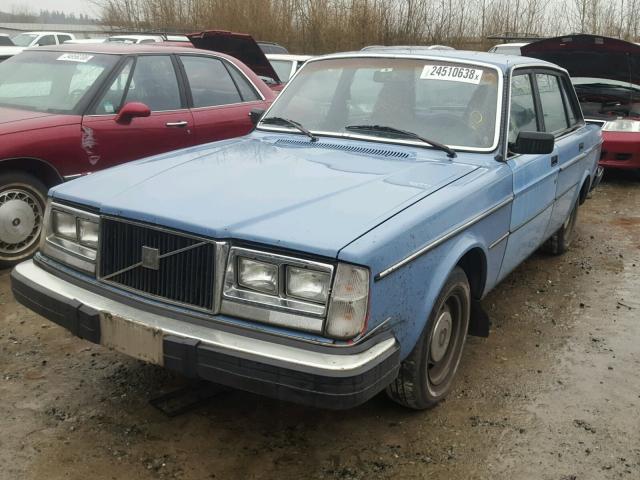 YV1AX8845E2006145 - 1984 VOLVO 240 BLUE photo 2