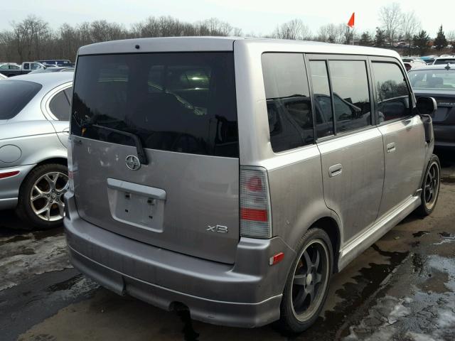 JTLKT334050175165 - 2005 TOYOTA SCION XB SILVER photo 4