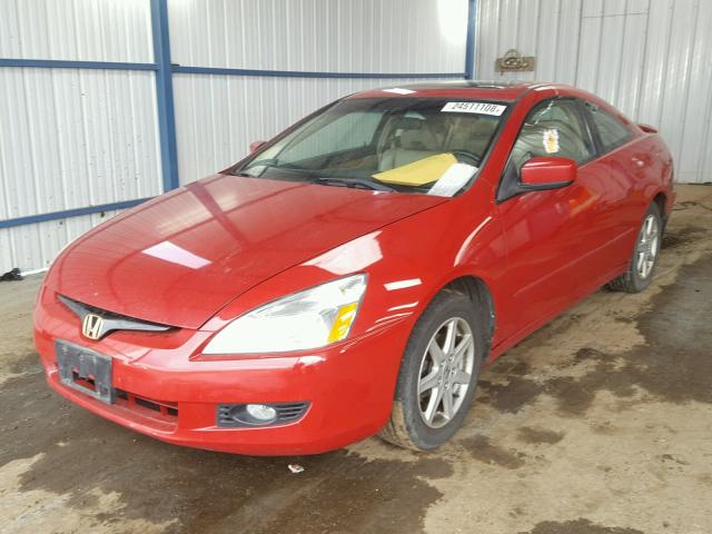 1HGCM827X3A020217 - 2003 HONDA ACCORD EX RED photo 2