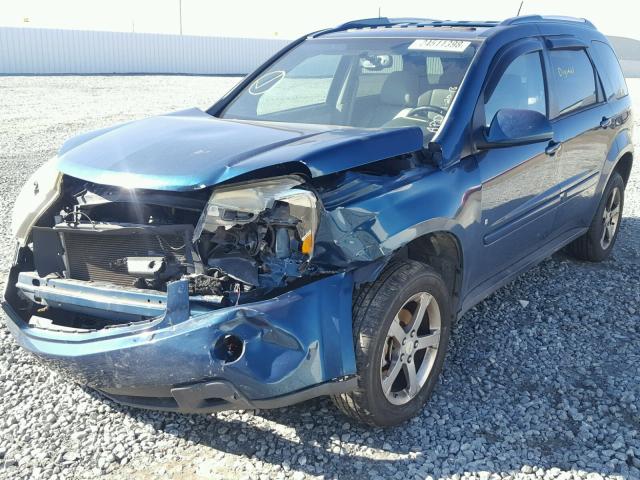 2CNDL73F376041446 - 2007 CHEVROLET EQUINOX LT TEAL photo 2