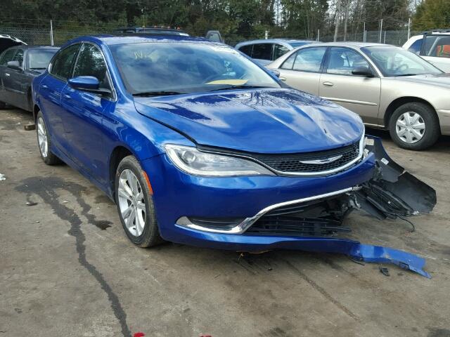 1C3CCCAB1FN632575 - 2015 CHRYSLER 200 LIMITE BLUE photo 1