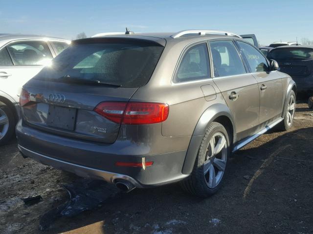 WA1UFAFL3EA133810 - 2014 AUDI A4 ALLROAD GRAY photo 4