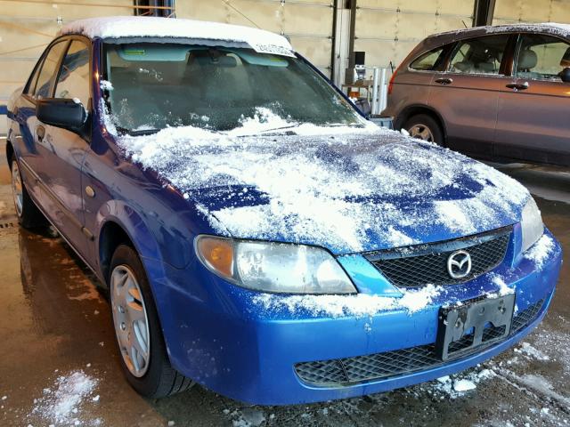 JM1BJ225230131655 - 2003 MAZDA PROTEGE DX BLUE photo 1