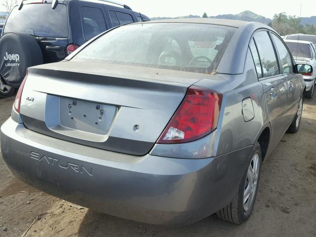 1G8AJ58FX7Z114384 - 2007 SATURN ION LEVEL CHARCOAL photo 4