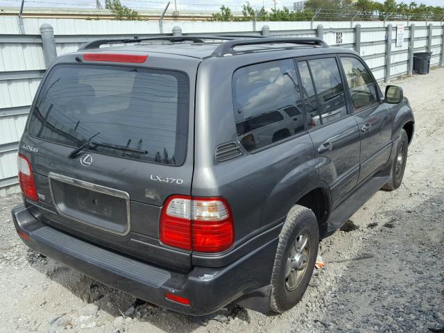 JTJHT00W323521727 - 2002 LEXUS LX 470 GREEN photo 4