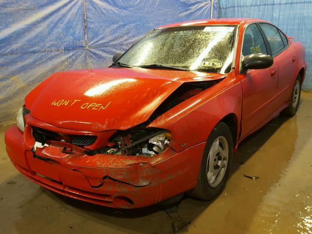 1G2NE52E35M195786 - 2005 PONTIAC GRAND AM S წითელი ფოტო 2