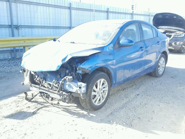 JM1BL1V88C1540280 - 2012 MAZDA 3 I BLUE photo 2