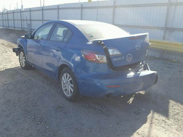 JM1BL1V88C1540280 - 2012 MAZDA 3 I BLUE photo 3